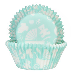 Baby - Mint, 50 st muffinsformar